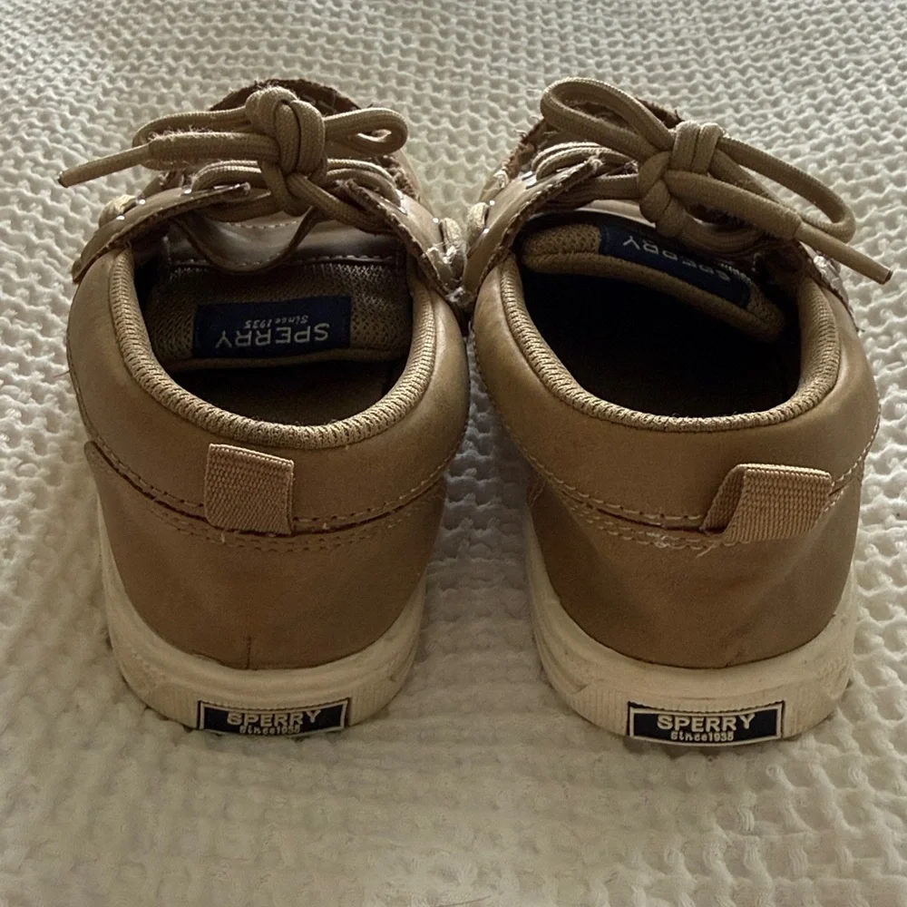 Sperry Topsider Tan Boat Shoes boys 13
